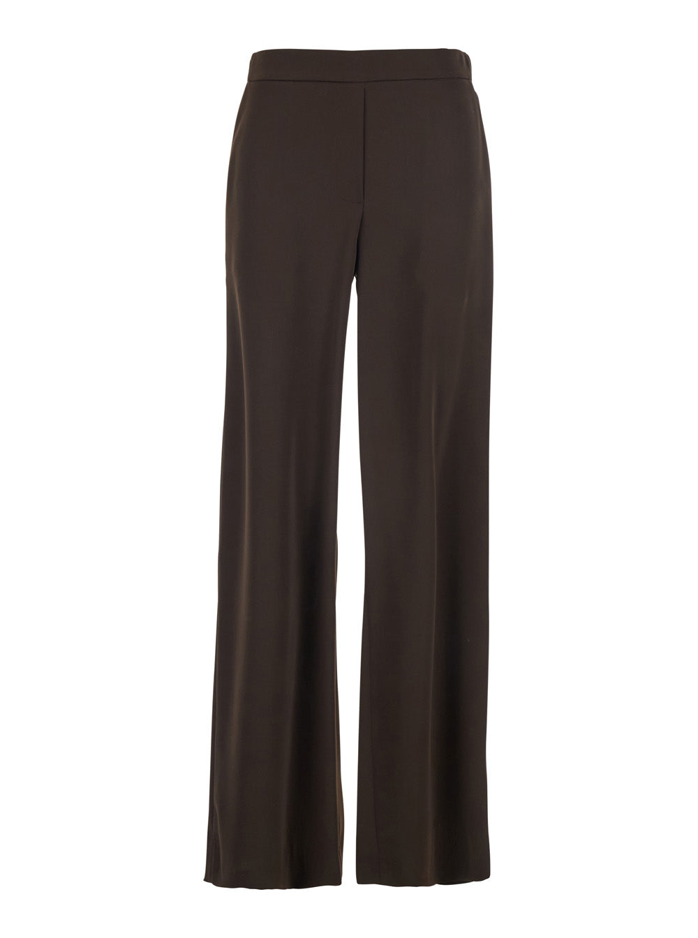 P.A.R.O.S.H. Women Brown Wide Leg Pants With Elastic Waist For Women P.A.R.O.S.H.