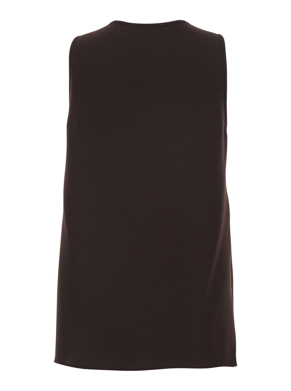 P.A.R.O.S.H. Women Sleeveless Top With Round Neck - Tech Fabric - Brown - Women P.A.R.O.S.H.