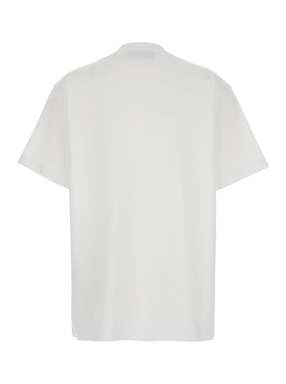 Gucci Women White Crewneck T-Shirt With Tonal Horsebit Embroidery On The Front In Cotton Woman GUCCI