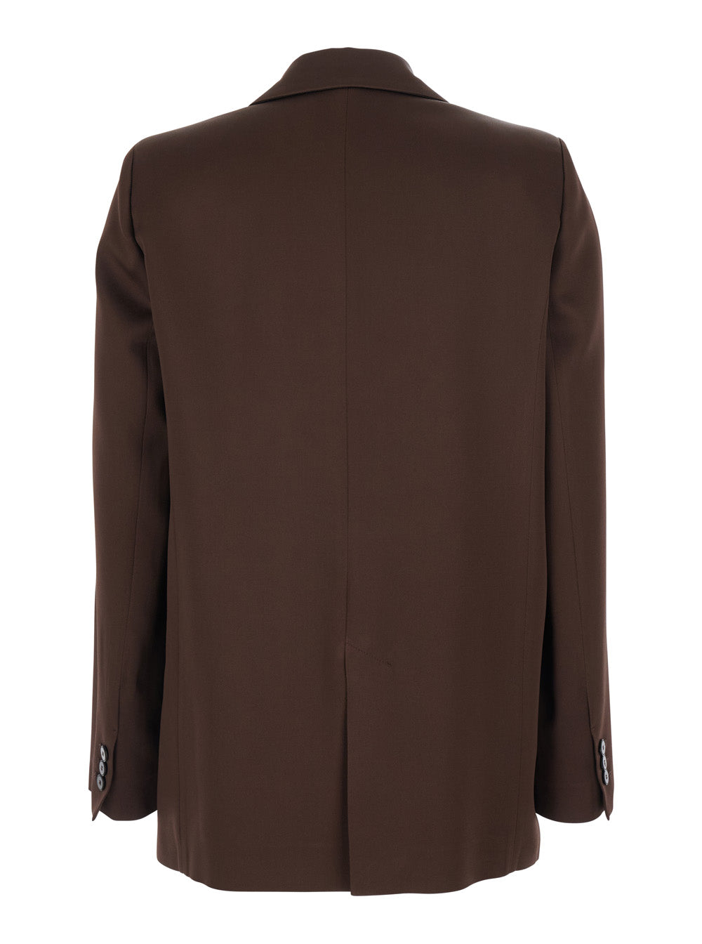 Forte_Forte Women Brown Jacket With Peak Revers And Vent In Viscose Blend For Women FORTE FORTE