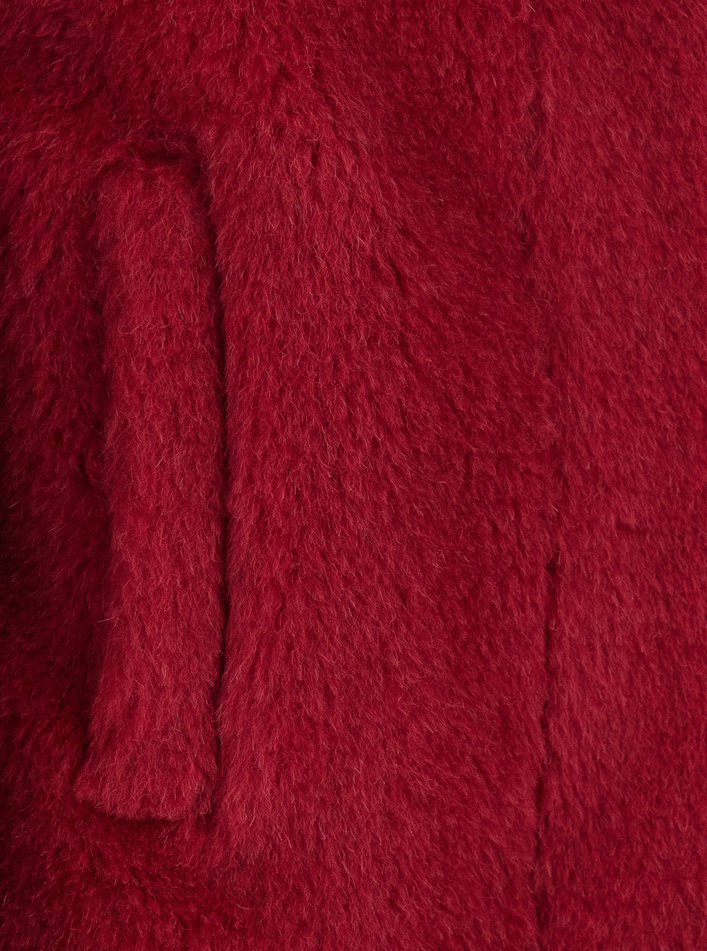 Max Mara Women 'Tritone' Red Coat With Oversized Classic Collar In Alpaca Blend Woman MAX MARA