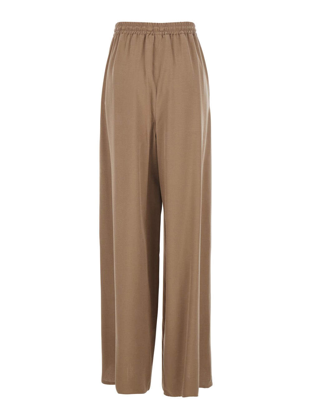 Max Mara Women Beige 'Genero' Pants With Elastic Waist And Silk Drawstring For Women MAX MARA