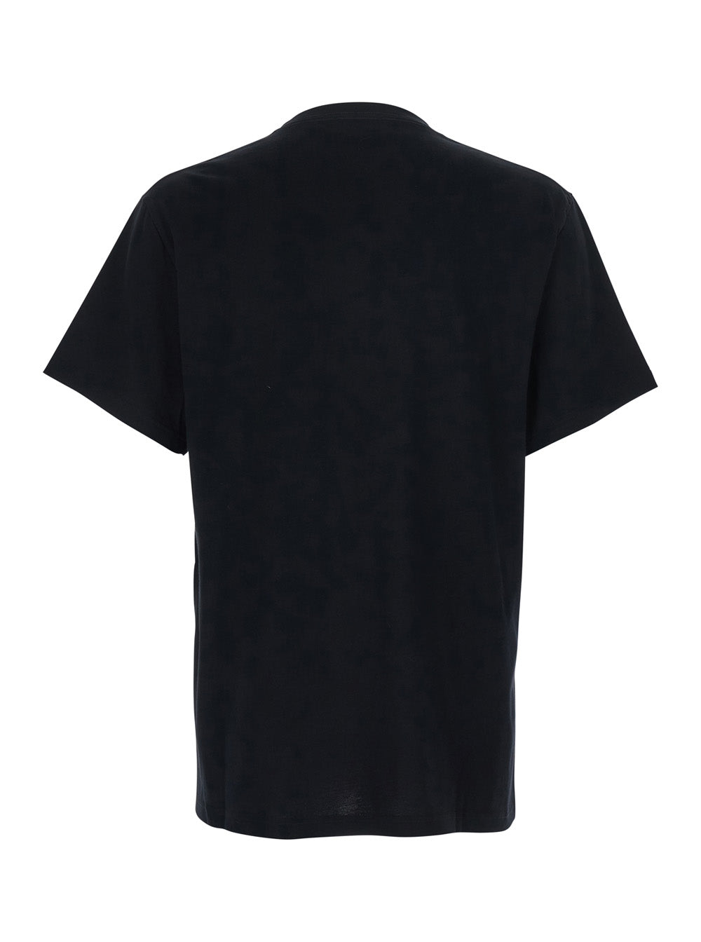 Alexander Mcqueen Men Men's Black Cotton Crew Neck T-Shirt With Front Print ALEXANDER MCQUEEN