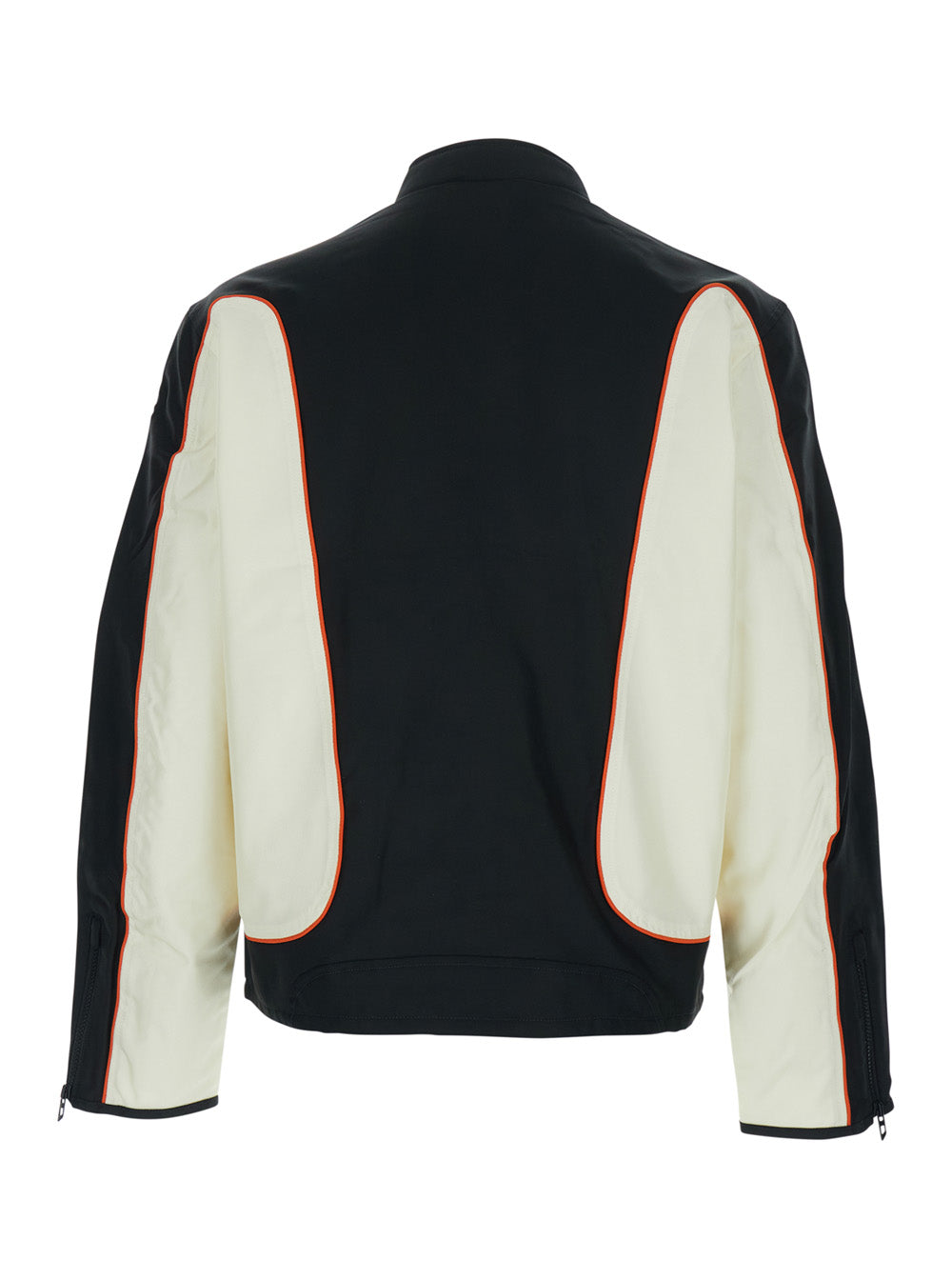 Diesel Men J-Blink-Wrd Jacket White/Black With Front Closure In Tech Fabric For Men DIESEL