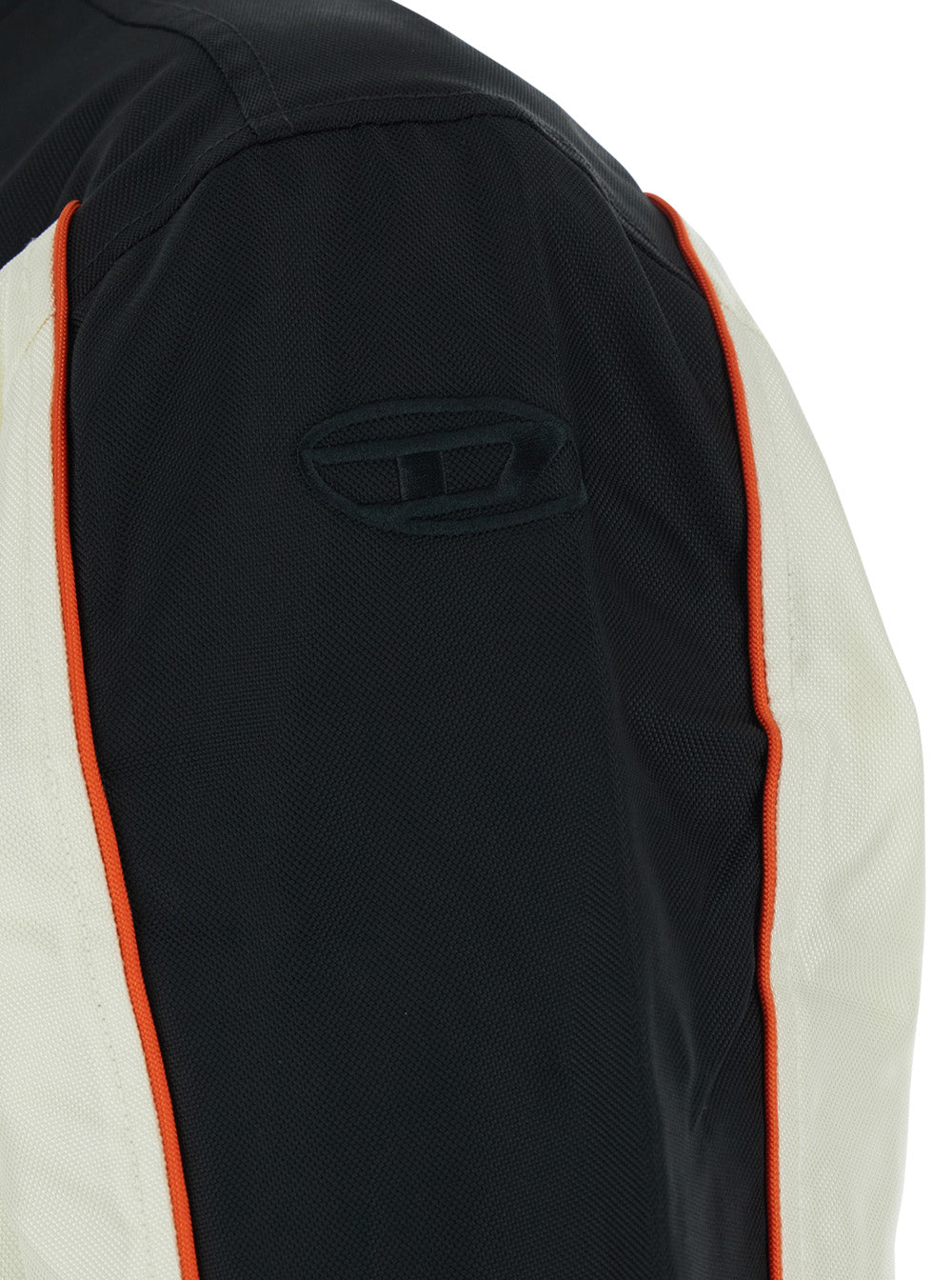 Diesel Men J-Blink-Wrd Jacket White/Black With Front Closure In Tech Fabric For Men DIESEL