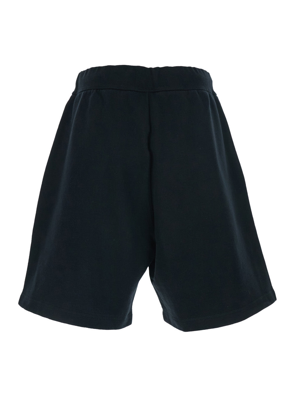 Dsquared2 Men Black Shorts With Drawstring Closure And Logo Lettering On The Front In Cotton Man DSQUARED2