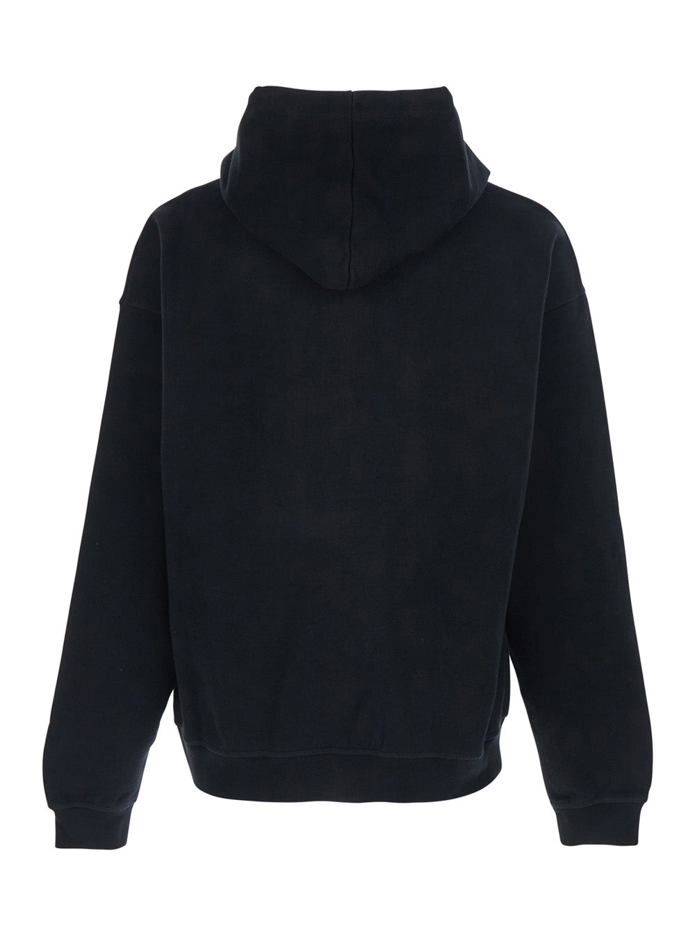Dsquared2 Men Black Hoodie With Drawstring Hood And Logo Lettering On The Front In Cotton Man DSQUARED2