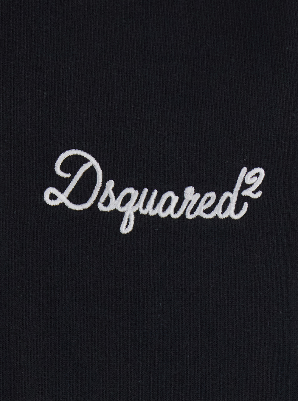 Dsquared2 Men Black Hoodie With Drawstring Hood And Logo Lettering On The Front In Cotton Man DSQUARED2