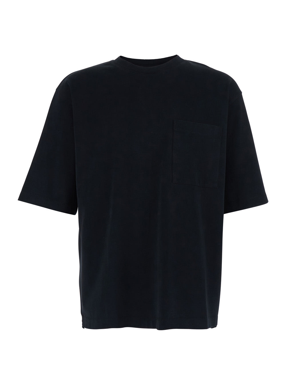 Dsquared2 Men Black Crewneck T-Shirt With Logo Lettering On The Rear In Cotton Man DSQUARED2