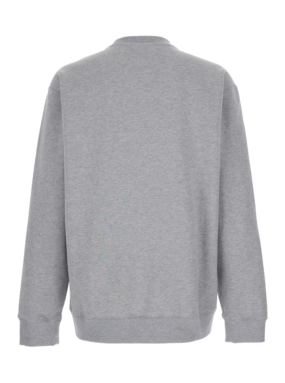 Gucci Men Grey Crewneck Sweatshirt With Logo Detail On The Front In Cotton Man GUCCI