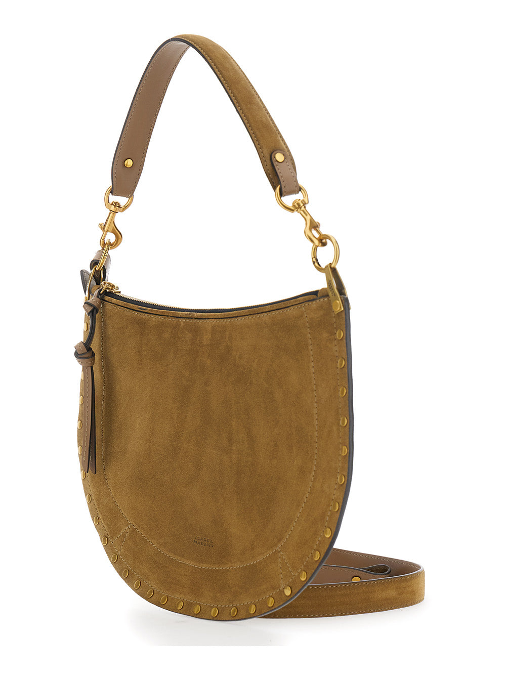 Isabel Marant Women 'Oskan' Brown Shoulder Bag With Adjustable And Removable Shoulder Strap In Suede Woman ISABEL MARANT