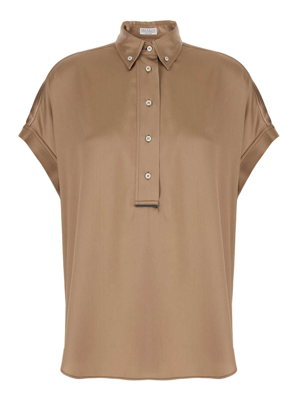 Brunello Cucinelli Women Silk Satin Shirt BRUNELLO CUCINELLI