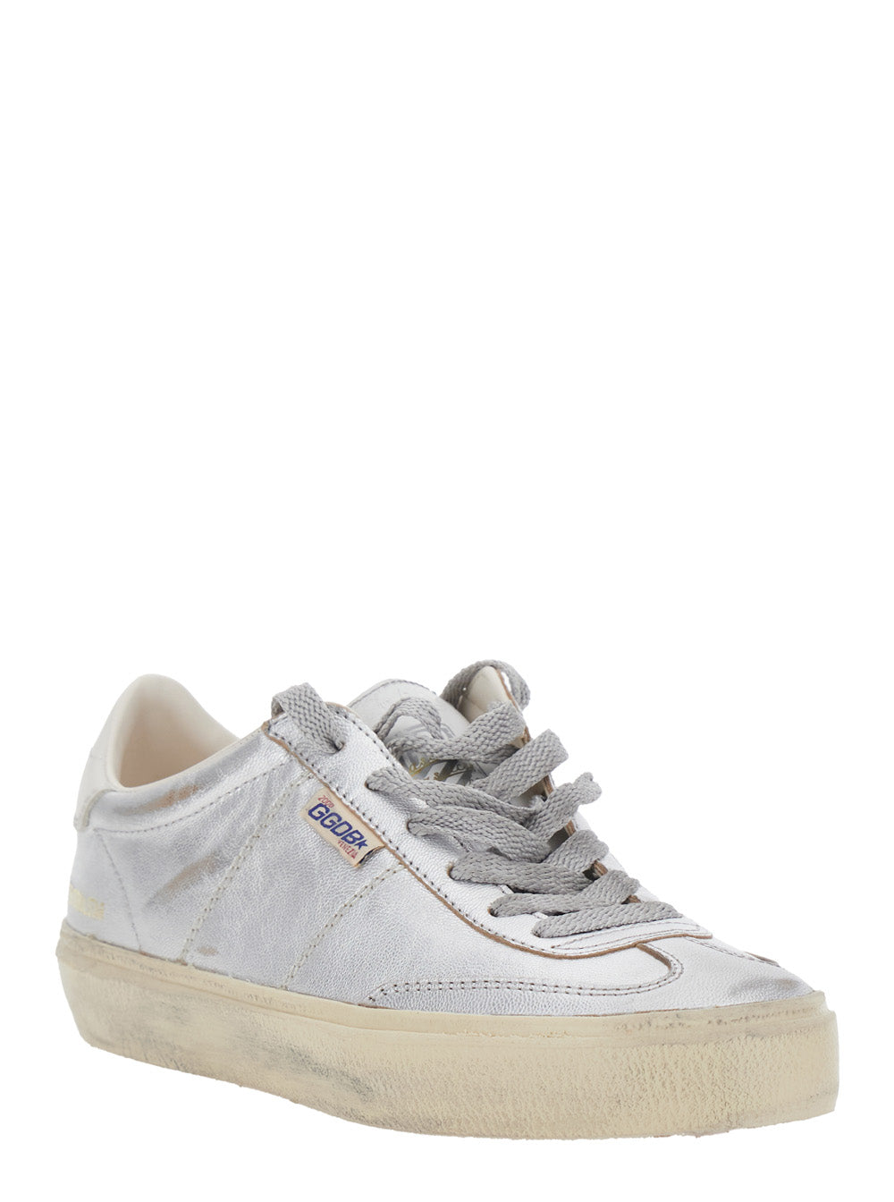 Golden Goose Women 'Soul-Star' Metallic Sneakers With Logo Lettering On The Back And On The Tongue In Laminated Leather Women GOLDEN GOOSE