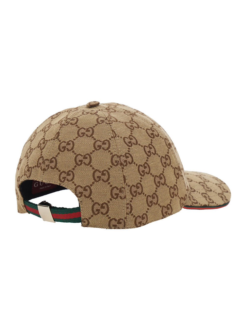 Gucci Women Beige Baseball Hat With Curved Brim And All-Over Gg Motif In Fabric Woman GUCCI