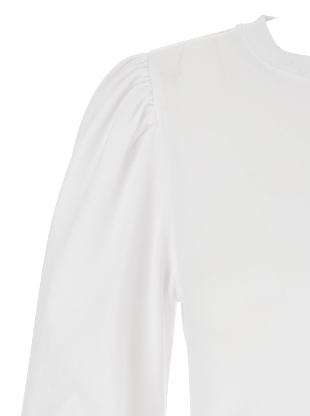 Isabel Marant Women 'Mylda' White Crew Neck Dress With Pleated Details In Cotton Woman ISABEL MARANT