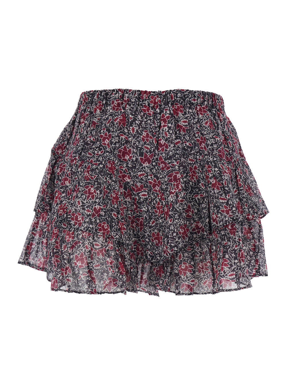 Isabel Marant Etoile Women 'Jocadia' Violet Shorts With Elastic Waist And All-Over Floral Motif In Cotton Woman ISABEL MARANT ETOILE