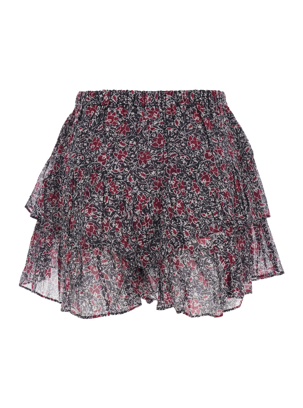 Isabel Marant Etoile Women 'Jocadia' Violet Shorts With Elastic Waist And All-Over Floral Motif In Cotton Woman ISABEL MARANT ETOILE