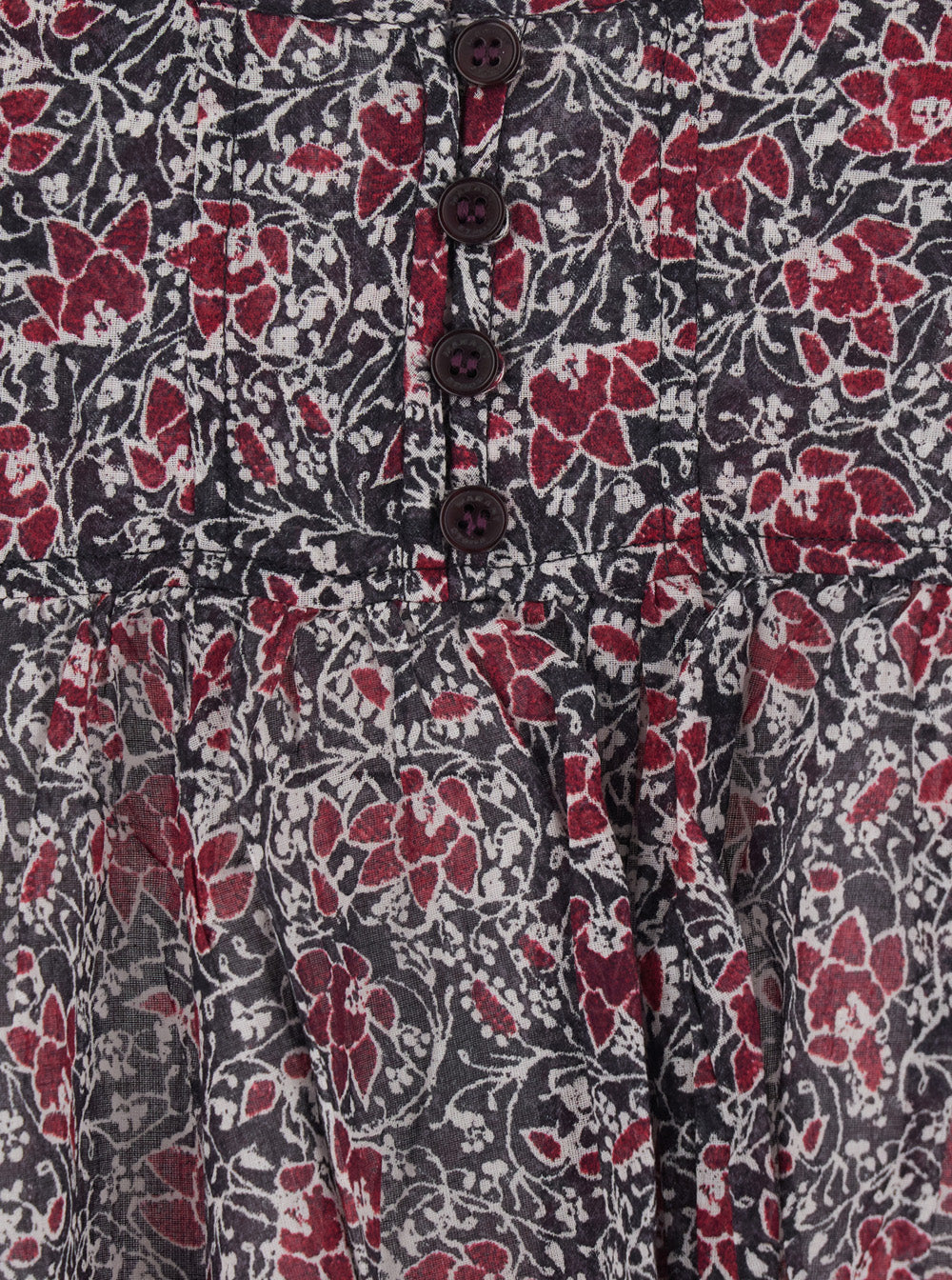 Isabel Marant Etoile Women 'Lirhetta' Violet Sleeveless Top With Spaghetti Straps And All-Over Floral Motif In Cotton Woman ISABEL MARANT ETOILE