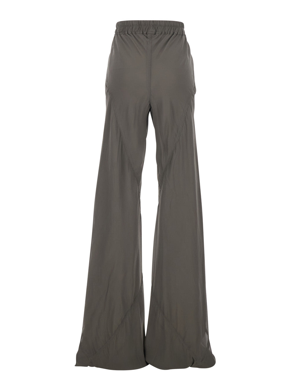 Rick Owens Women 'Bias' Grey Trousers With Elastic Waist With Drawstring In Silk And Fabric Blend Woman RICK OWENS