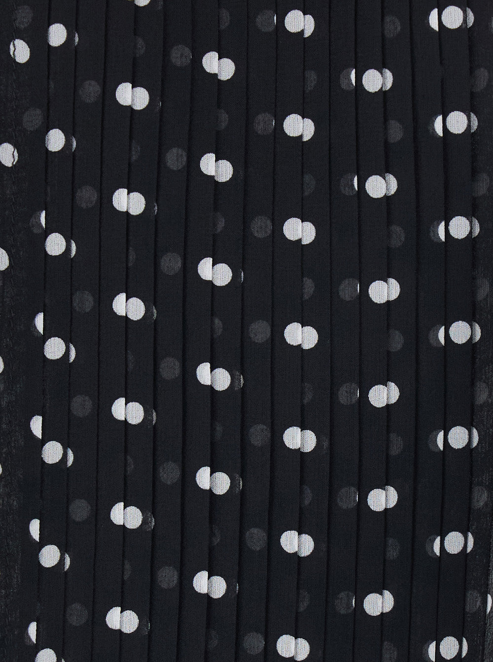 Tom Ford Women Black Sleeveless Top With Halterneck And All-Over Polka Dot Motif In Silk Woman TOM FORD