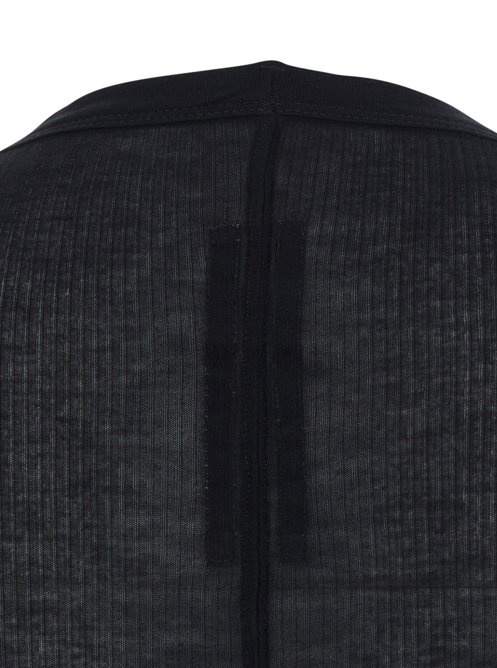 Rick Owens Women Black T-Shirt With Ribbed Design And Round Neck In Viscose And Silk Blend Woman RICK OWENS
