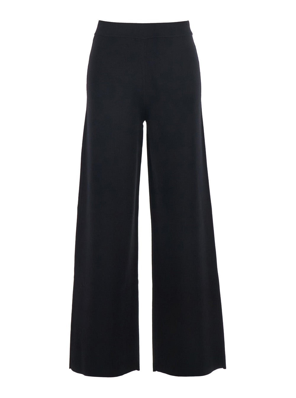 P.A.R.O.S.H. Women Black Pants With Wide Leg And Pull-On Design In Viscose Blend For Women P.A.R.O.S.H.