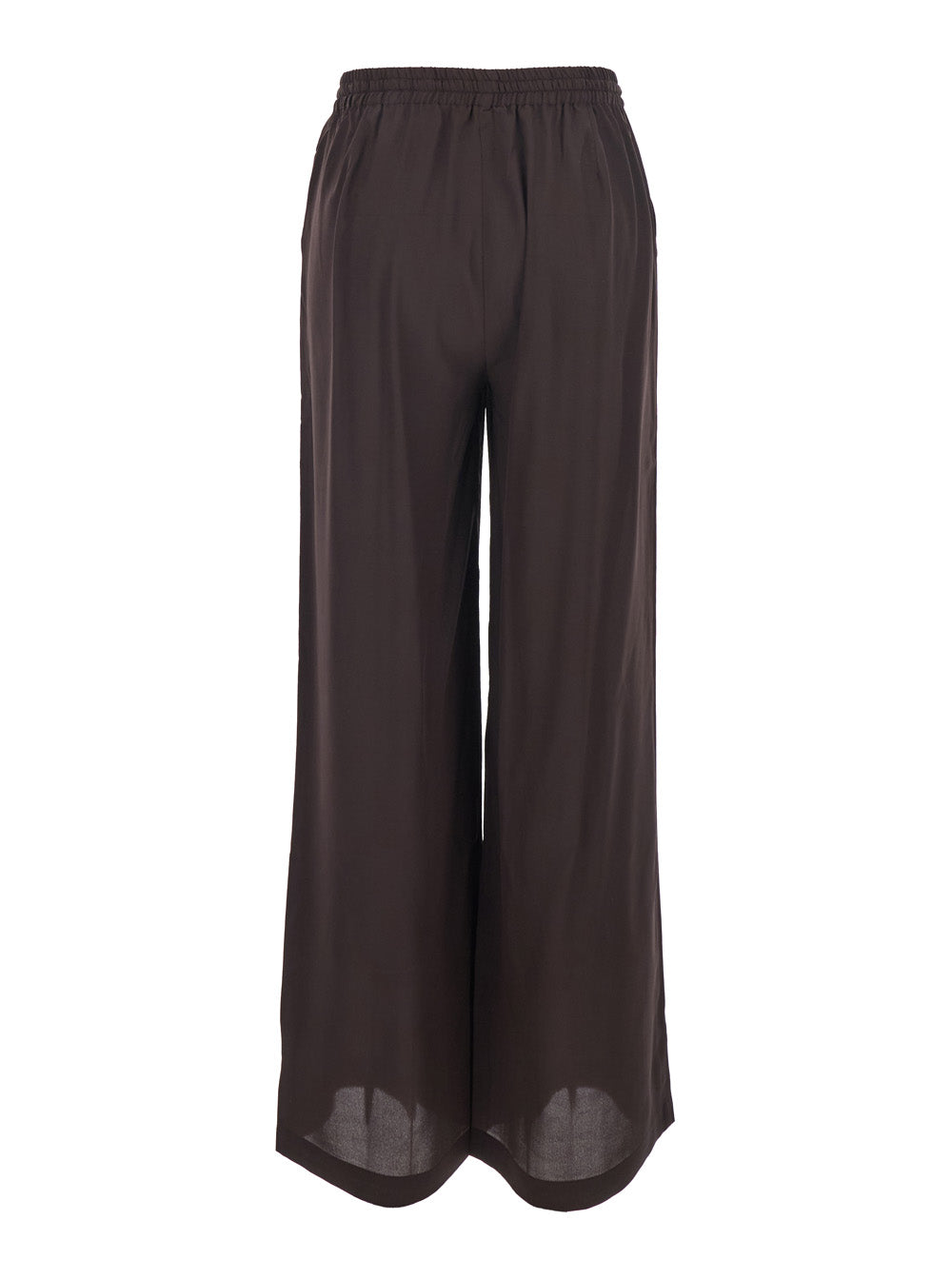 P.A.R.O.S.H. Women Brown Women's Silk Drawstring Waist Pants P.A.R.O.S.H.