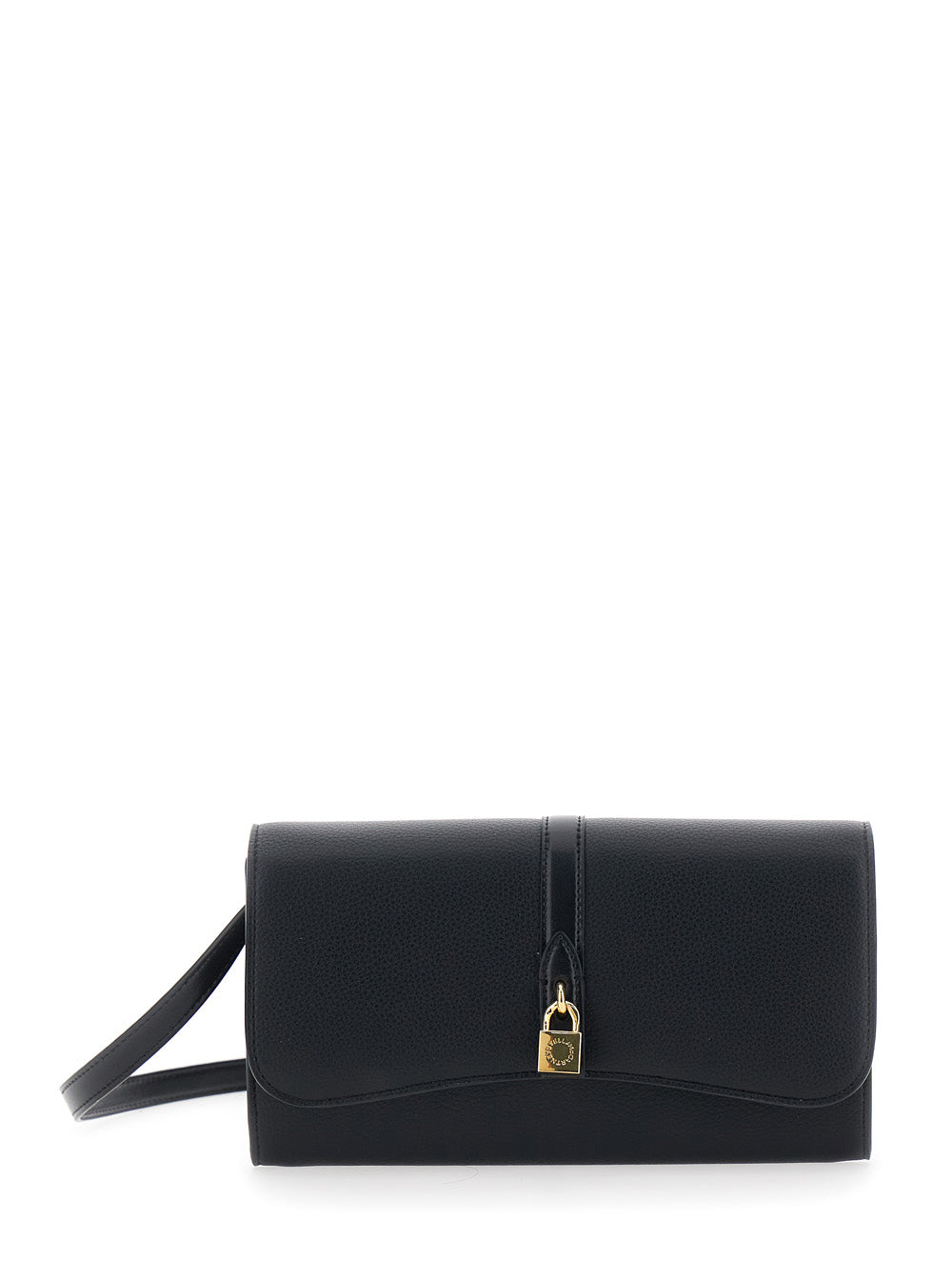 Stella Mccartney Women 'Stella Ryder' Black Crossbody Bag With Logoed Padlock Detail On The Front In Eco Leather Woman STELLA MCCARTNEY