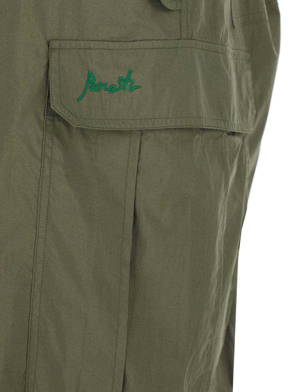 P.A.R.O.S.H. Women Cargo Pants With Drawstring Waist And Pockets Green Women P.A.R.O.S.H.
