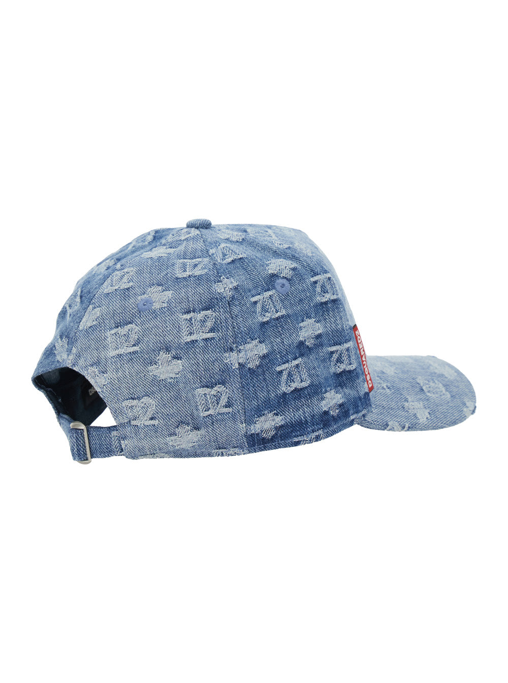 Dsquared2 Men Dsquared2 Blue Denim All-Over Logo Baseball Cap For Men