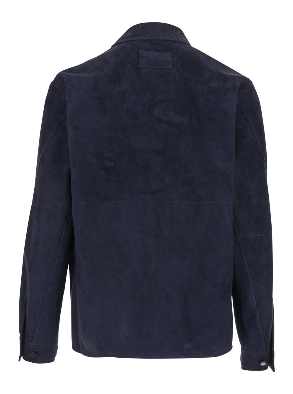 Givenchy Men Blue Jacket With Classic Collar And Suede Front Pockets For Men GIVENCHY