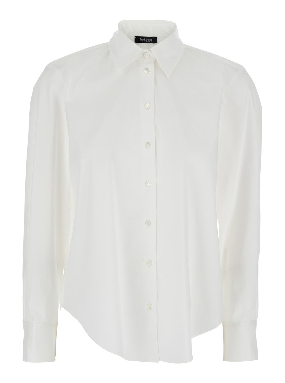 Leplain Women White Shirt With Classic Collar And Button Cuffs In Cotton Woman LEPLAIN
