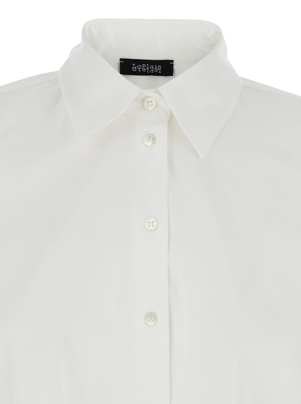 Leplain Women White Shirt With Classic Collar And Button Cuffs In Cotton Woman LEPLAIN