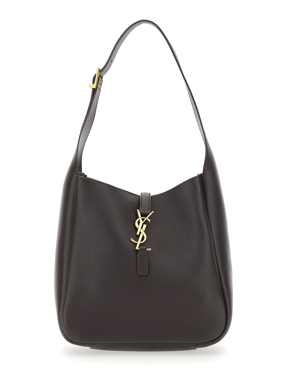 Saint Laurent Women Shoulder Bag 'Le 5 À 7' With Adjustable Strap And Cassandre Plate On The Front In Brown Leather For Women