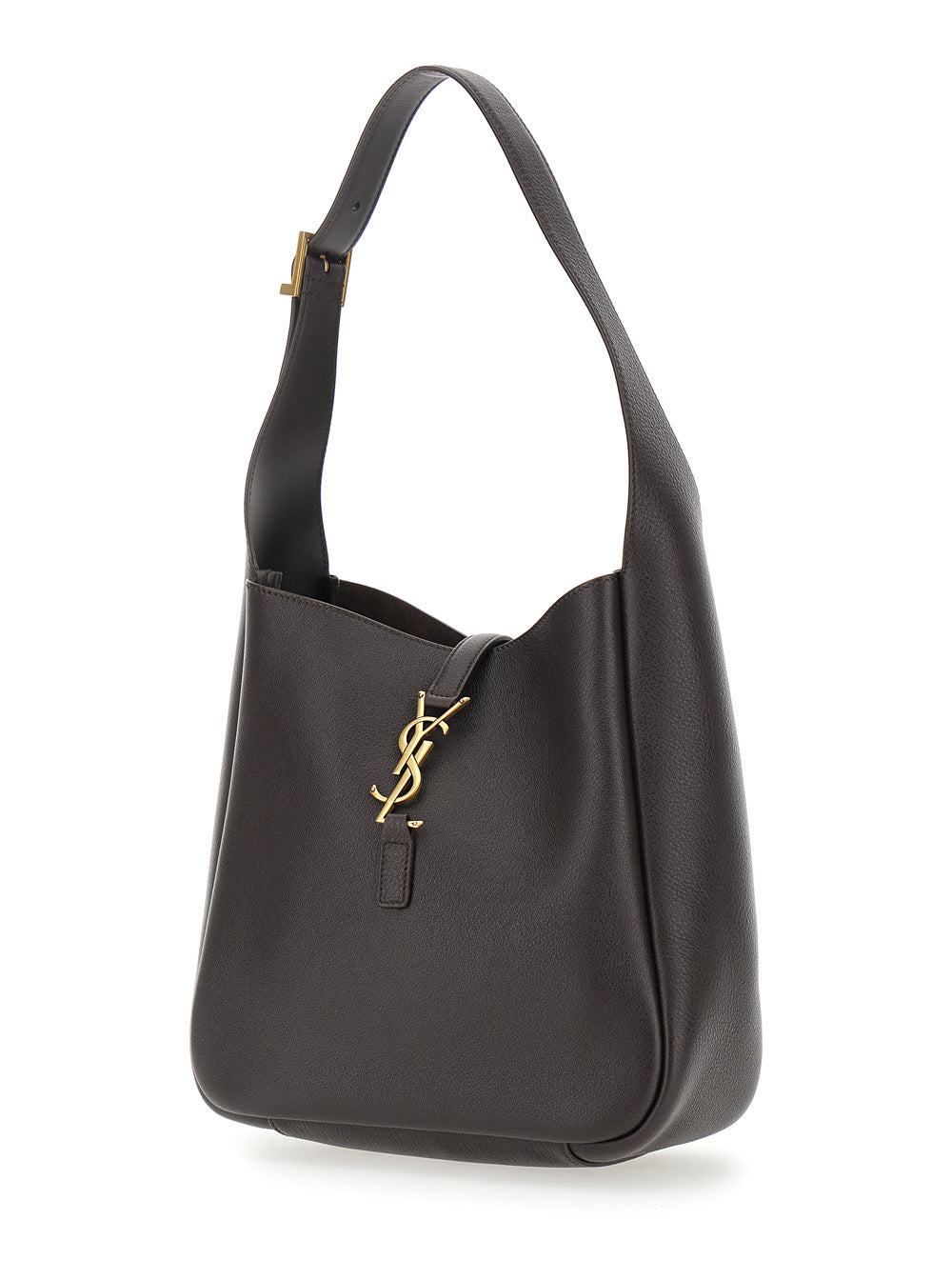 Saint Laurent Women Shoulder Bag 'Le 5 À 7' With Adjustable Strap And Cassandre Plate On The Front In Brown Leather For Women