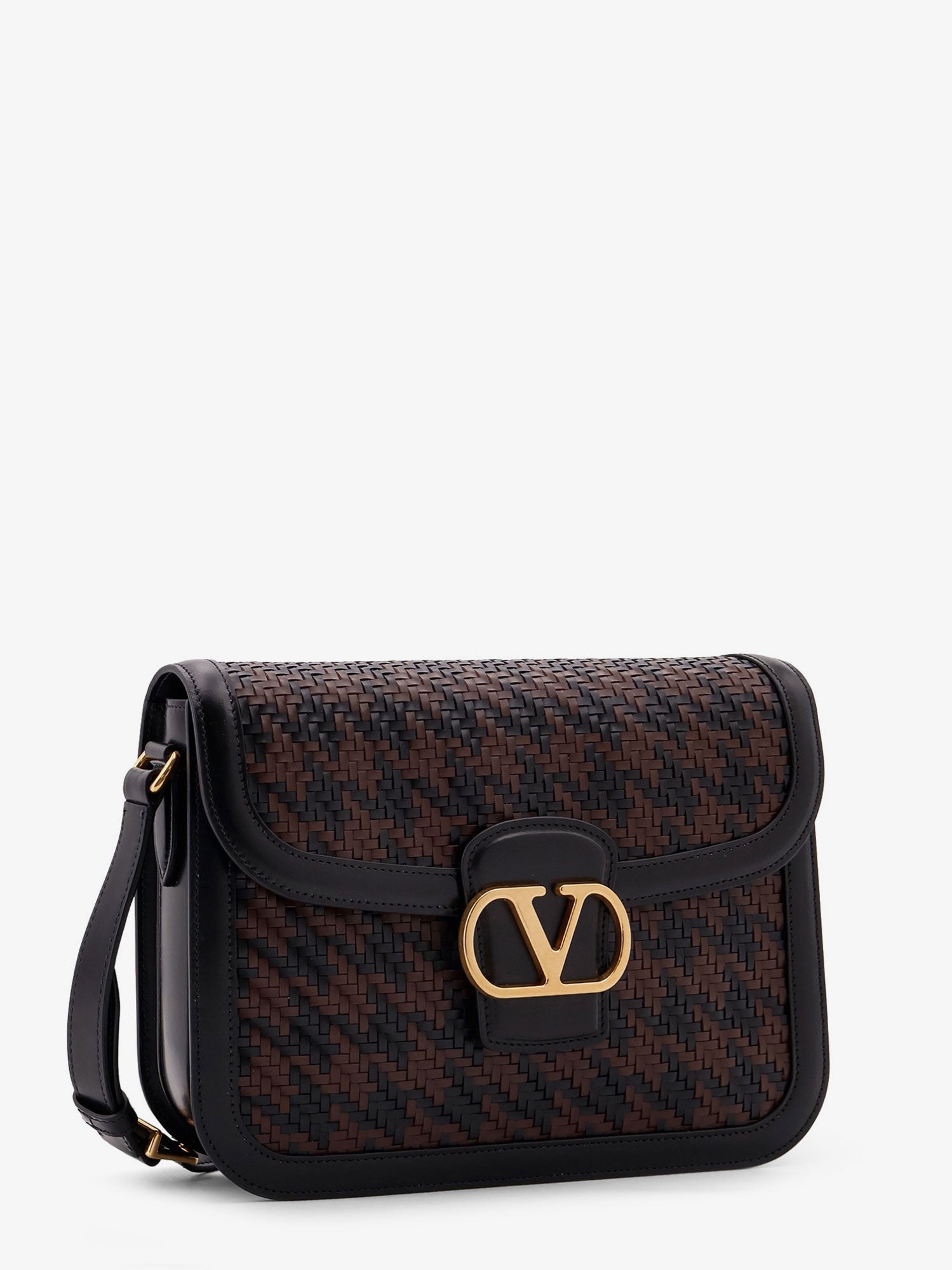 Valentino Garavani Men Valentino Garavani 9To5 Woven Leather Shoulder Bag VALENTINO GARAVANI