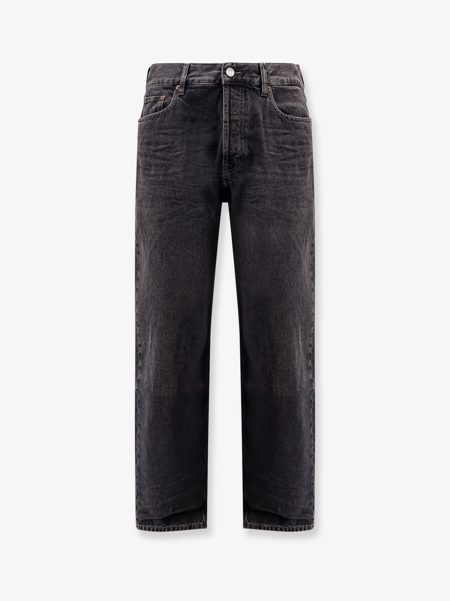Saint Laurent Men Long Mick Black Denim Trousers SAINT LAURENT