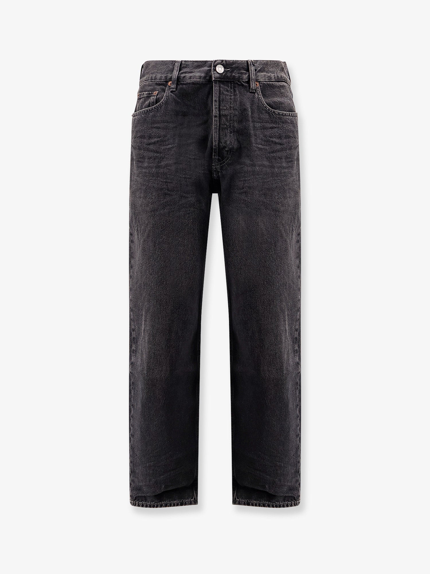 Saint Laurent Men Long Mick Black Denim Trousers SAINT LAURENT