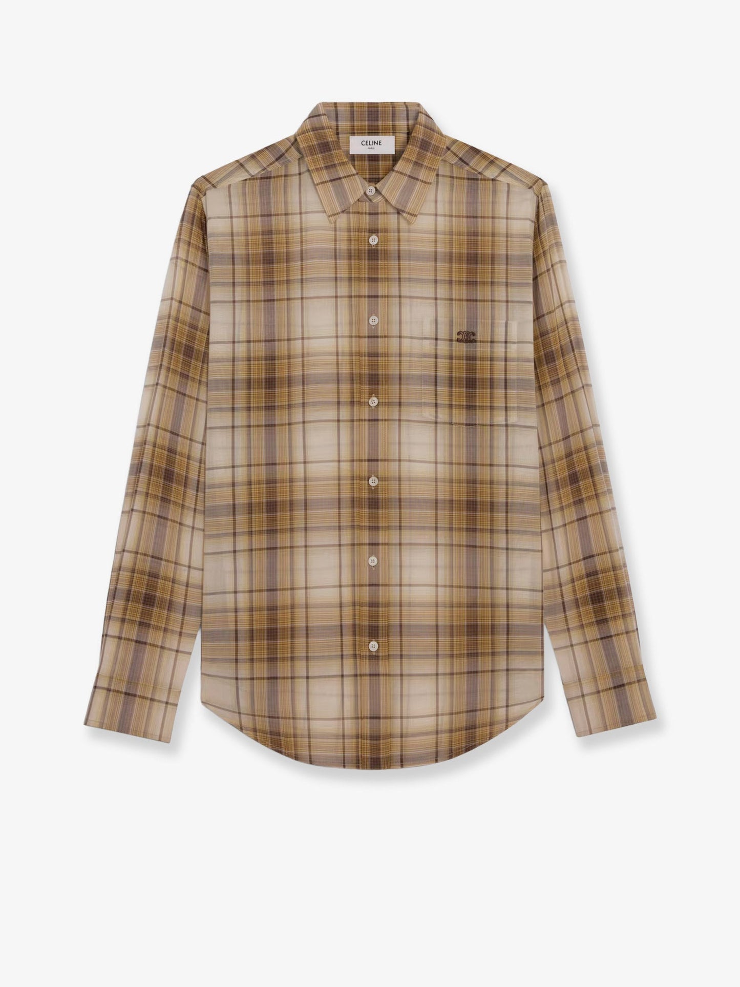 Celine Men Checked Cotton Shirt CELINE