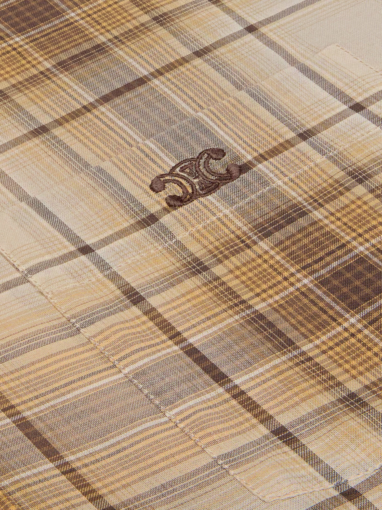 Celine Men Checked Cotton Shirt CELINE