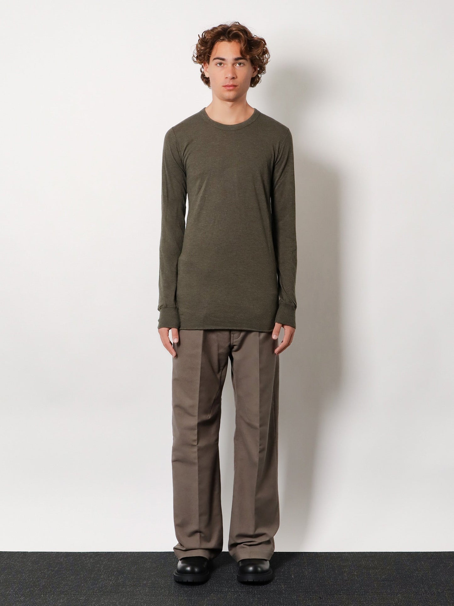 Rick Owens Men Basic Ls T Viscose Blend T-Shirt RICK OWENS