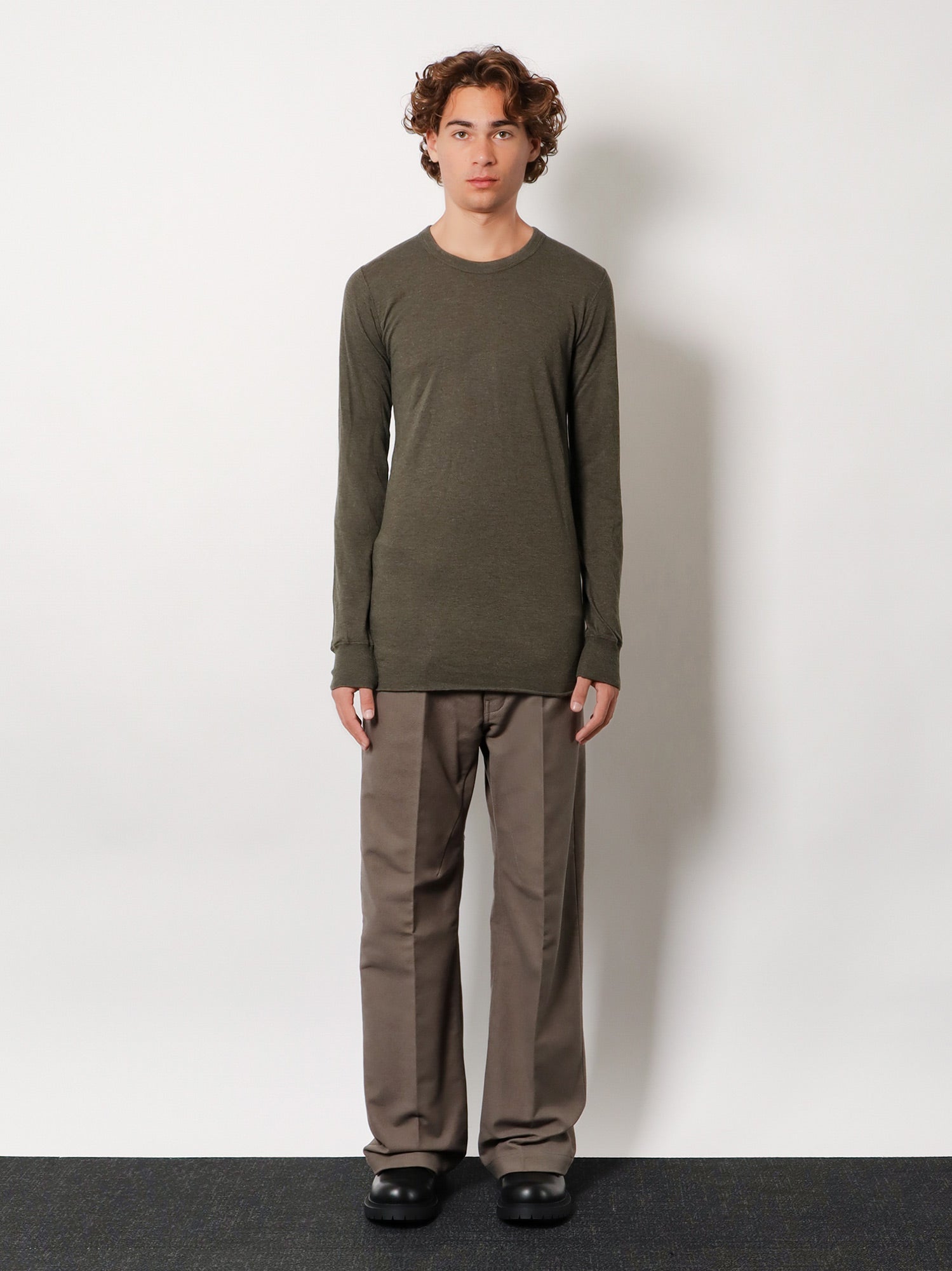 Rick Owens Men Basic Ls T Viscose Blend T-Shirt RICK OWENS