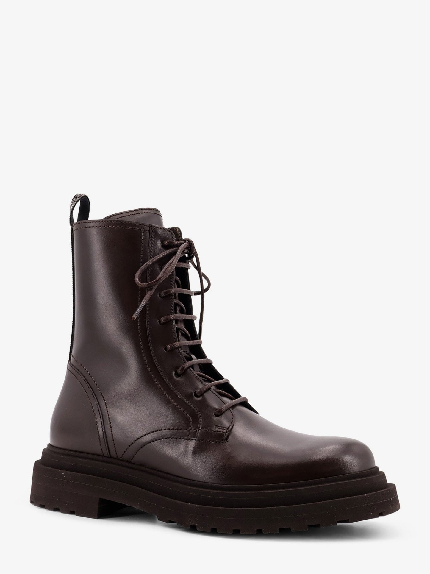 Brunello Cucinelli Women Leather Ankle Boots BRUNELLO CUCINELLI