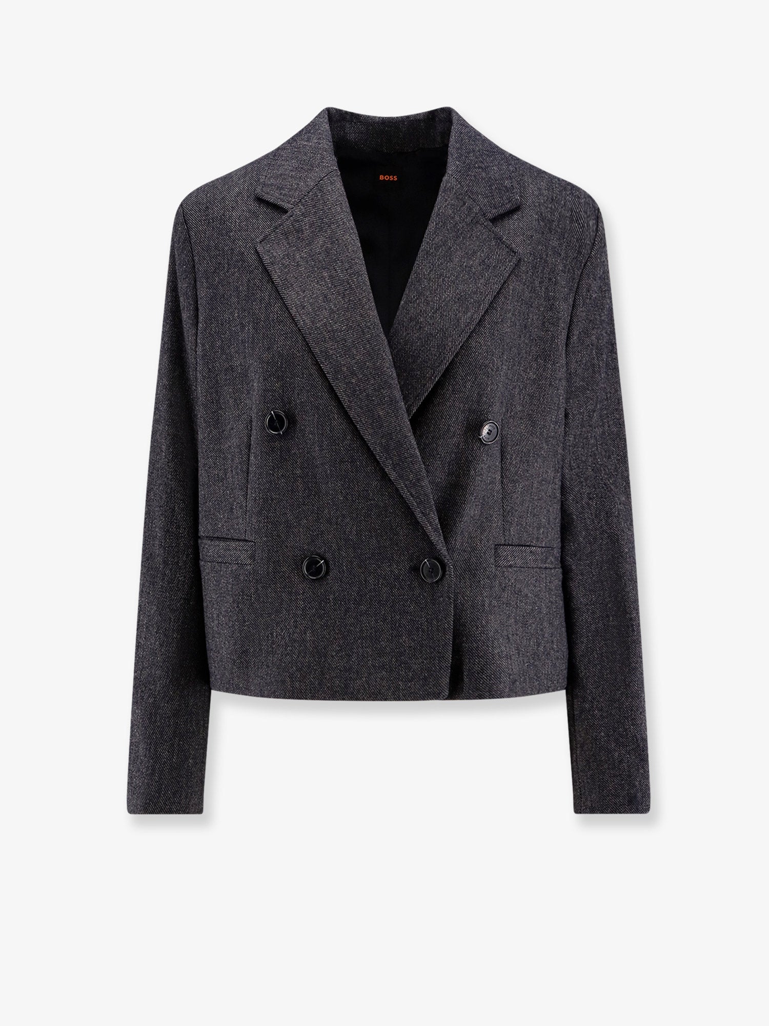 Boss Women Jafleni Double-Breasted Wool Blend Blazer BOSS