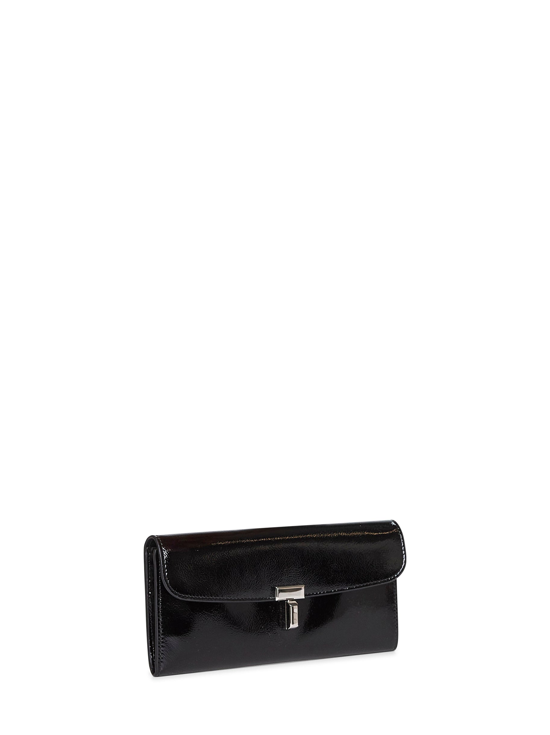 Toteme Women Black T-Lock Wallet TOTEME
