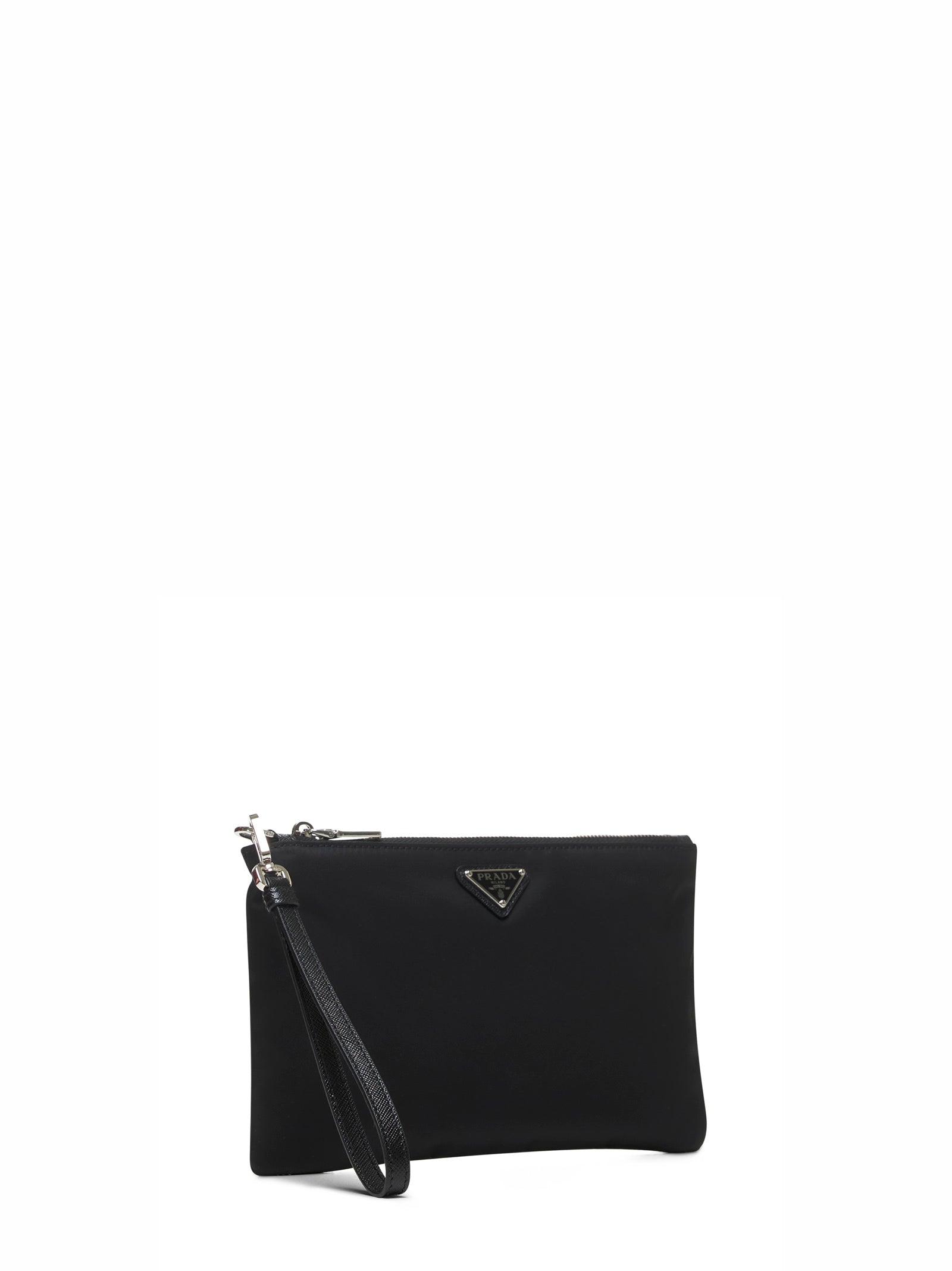 Prada Accessori Pelletteria Men Prada Black Pouch PRADA