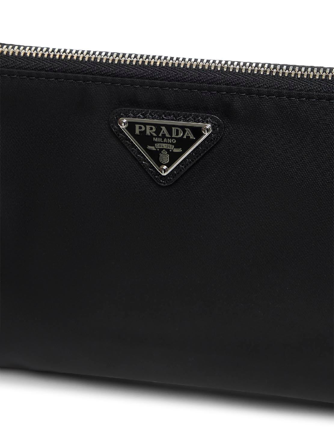 Prada Accessori Pelletteria Men Prada Black Pouch PRADA
