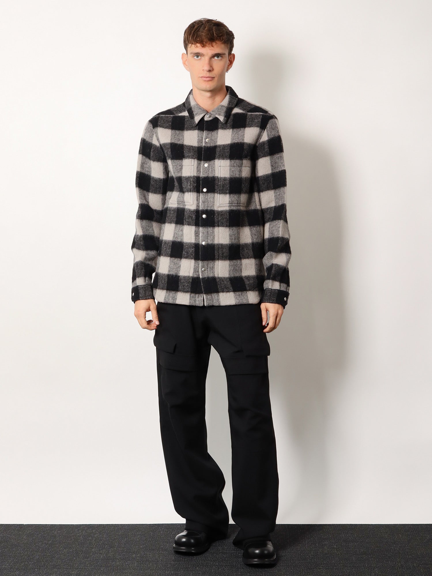 Rick Owens Men Stefan Cargo Virgin Wool Trousers RICK OWENS