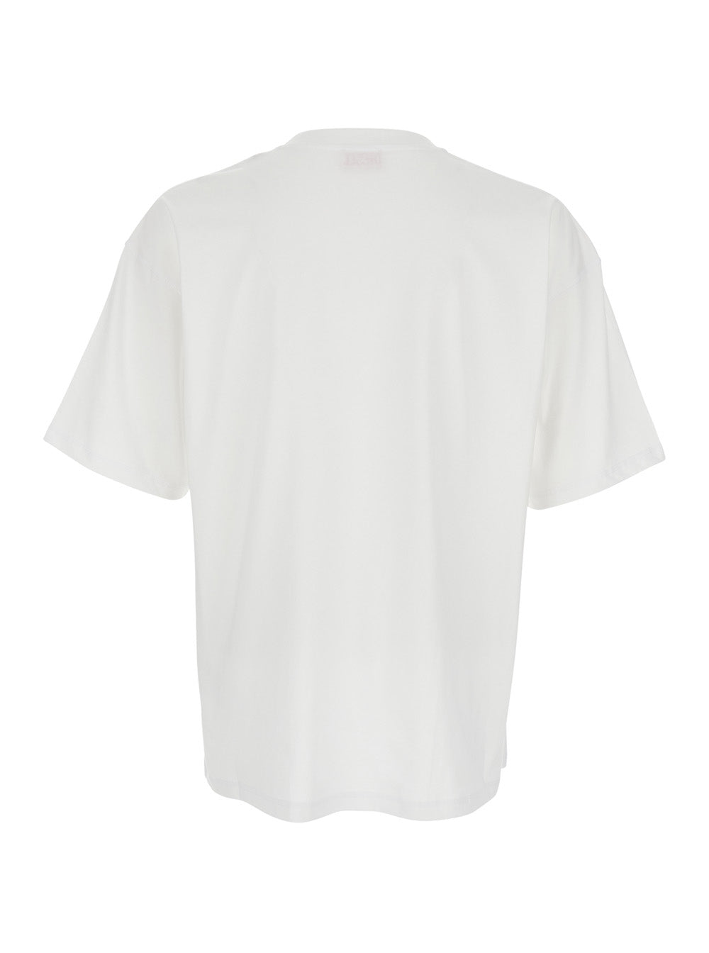Diesel Men 'T-Lucien' White T-Shirt With Tone-On-Tone Logo Patch On The Front In Cotton For Men