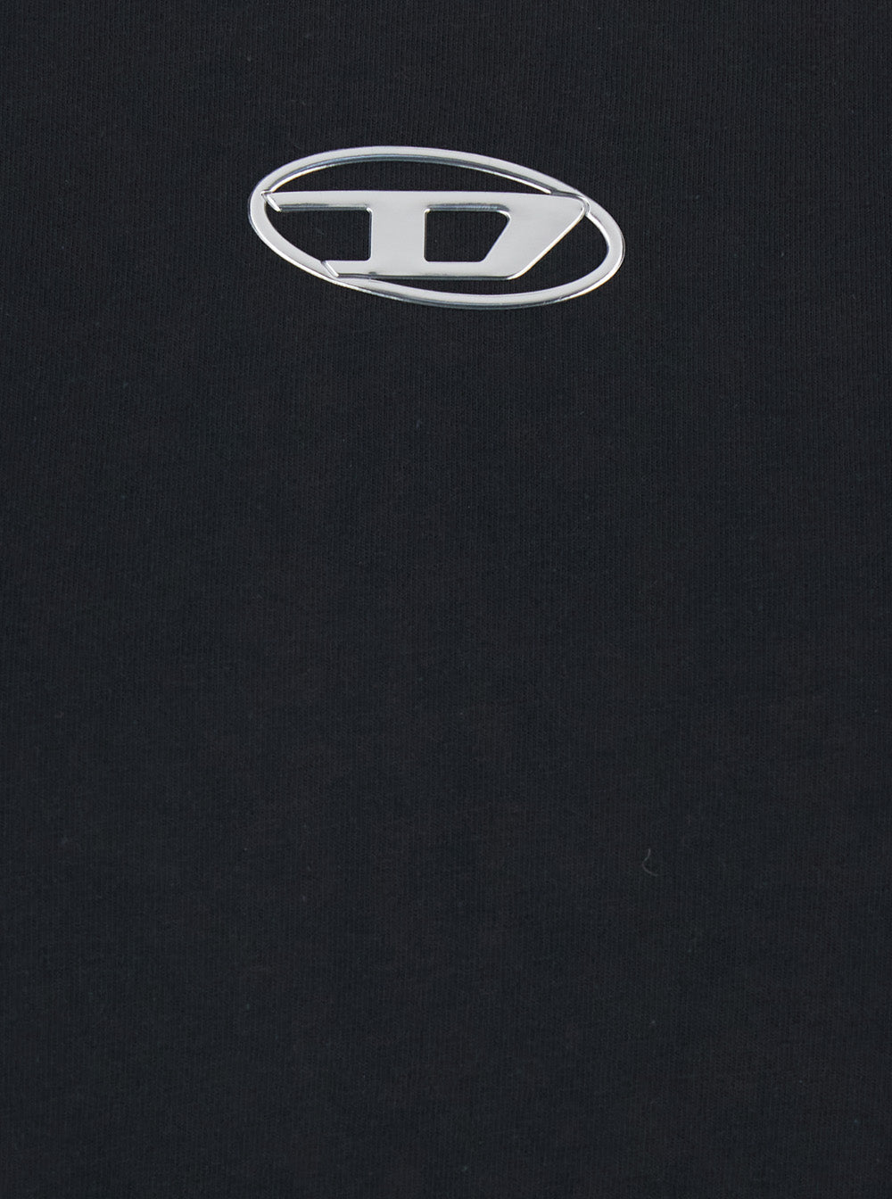 Diesel Men 'T-Bisco-Iod' Black Sleeveless Top With Logo Detail On The Front In Cotton Man DIESEL